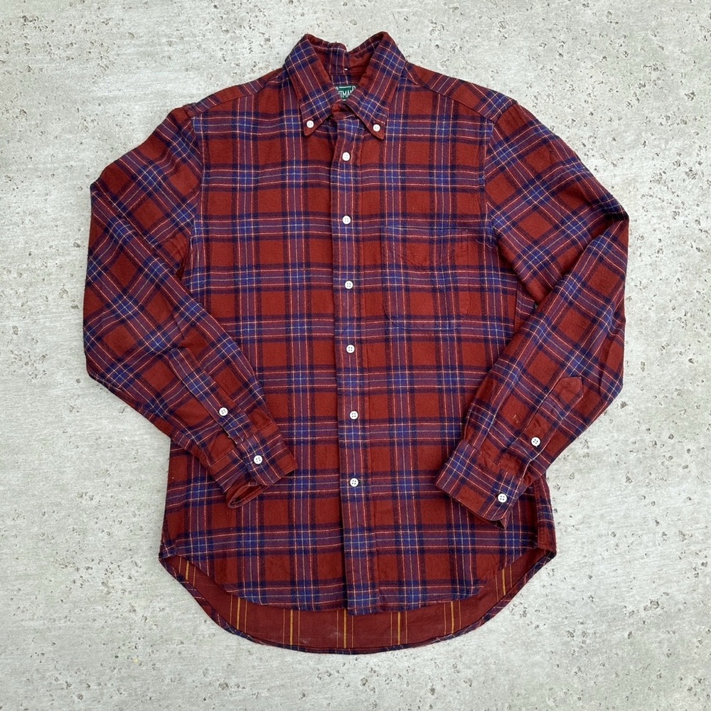 Gitman Bros Vintage Button Brushed Japanese Flannel Shirt Small